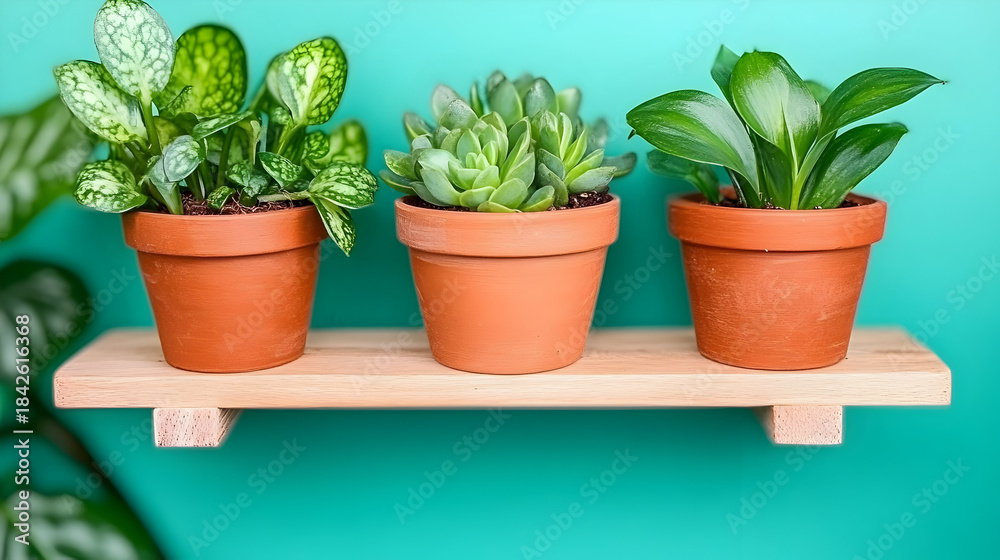 Obraz premium Captivating indoor plant arrangement modern space interior design bright environment artistic view