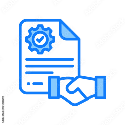 Service Level Agreement blue icon