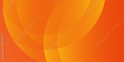 Abstract gradient orange background with circles. Vector illustration
