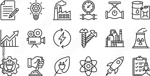document, energy, industry, pipeline, valve, fuel, growth, camera, power, screw, factory, reactor, worker, control, electricity, atom, rocket, checklist, production, system