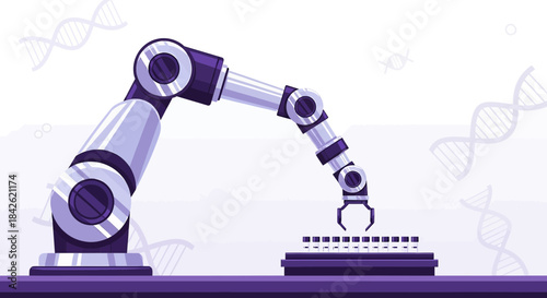 Automated Precision: Robotic Arm in Biopharmaceutical Manufacturing for Scientific Advancements