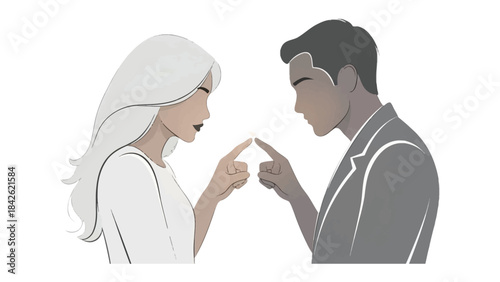 Connection through Touch: A couple, united by a gentle touch, symbolizes intimacy, and the depth of human connection. The image whispers of shared moments.