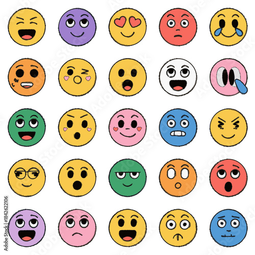 vector illustration of a emoje