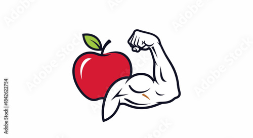 Healthy Apple Strength Icon