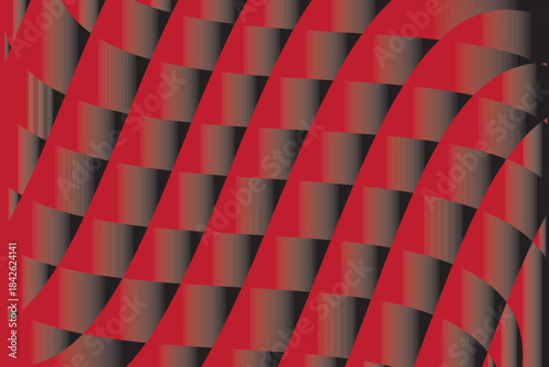 Red Wave Grid Illusion