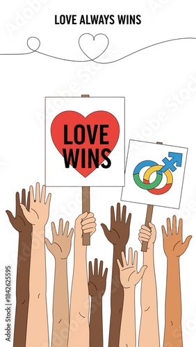 Vector illustration lgbt parade for celebrating pride day