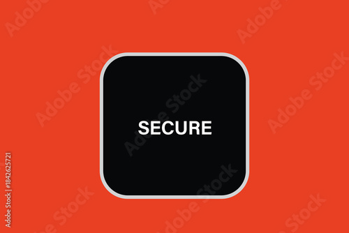 Print Button, web template, secure, banner  label,  vector symbol.


