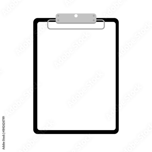 clipboard with blank paper vector 