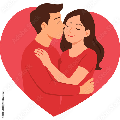Valentine Day Romantic Hug