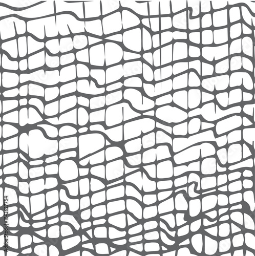 A black and white image of a patterned fabric with a lot of lines and shapes