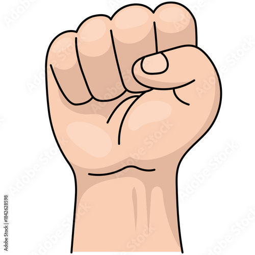 Illustration of a Clenched Fist