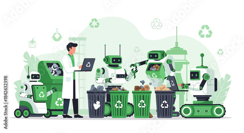 Robotic automation in waste management: a vision for sustainable urban development and