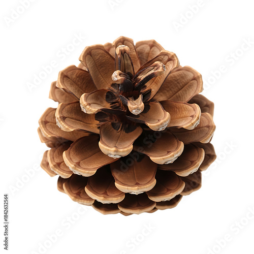 Pine cone on a white background