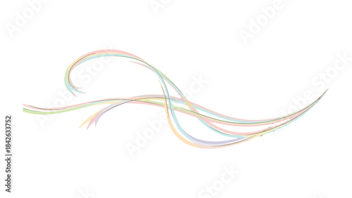 Elegant Swirls: Gentle pastel lines intertwine and dance gracefully, creating a sense of fluidity and movement that's pleasing to the eye.