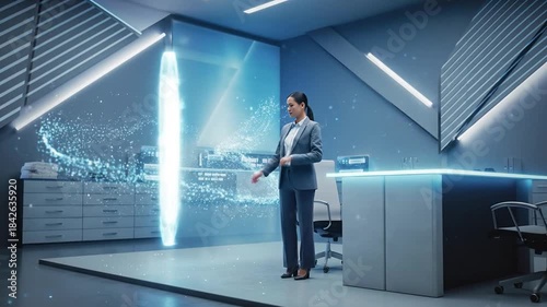 Wallpaper Mural A Modern Office Presentation Showcasing Augmented Reality and Technology in Business Torontodigital.ca