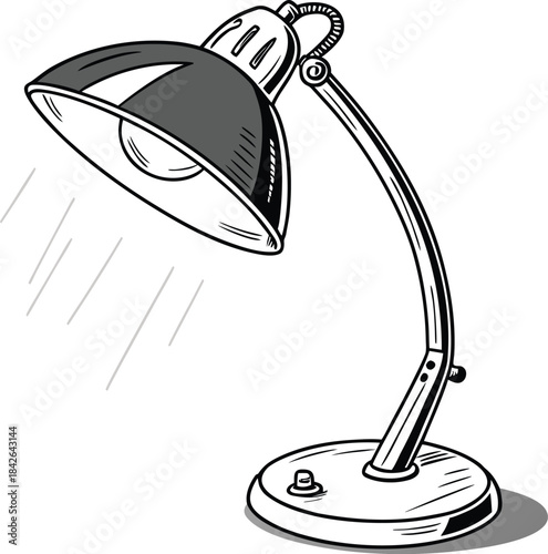 vector desk lamp