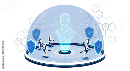 Guarded holographic projection: Securing future technology against cybernetic threats