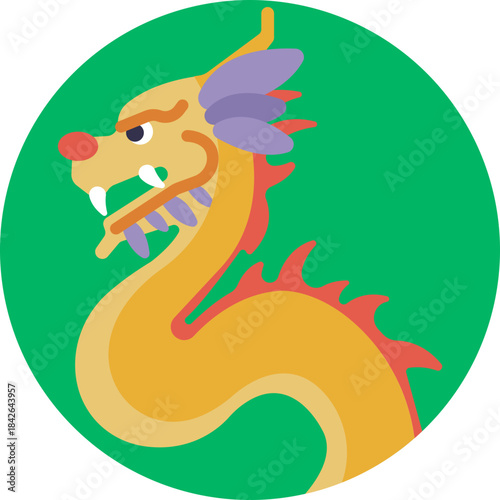 Stylized Vietnamese dragon symbol, representing power, prosperity, and cultural heritage.