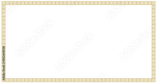 chinese asian frame, korean traditional border vector knot ornament pattern