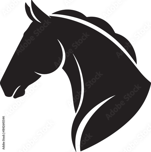 Horse Head Silhouette Illustration