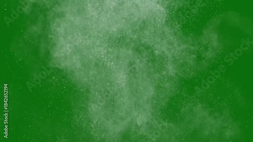 Whispers of dust motes gently settling with softly falling dust motes creating effect ad_ready green screen falling dust motes style