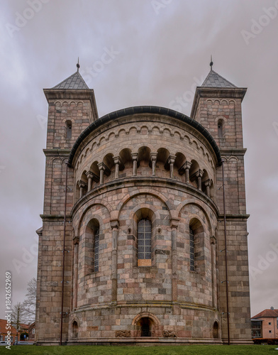 Viborg Cathedral and apse with two towers