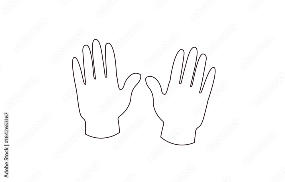 Obraz premium raising hands pair of hands raised in air happy joy celebration hand fingers emoji symbol sign icon vector illustration isolated flat