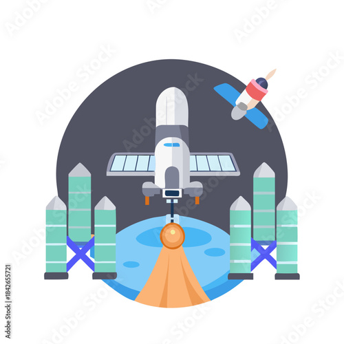 Space Shuttle Docking Station Icon