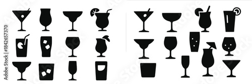 Cocktail and Drink Glasses beverage