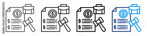 Business Compliance Icon Different Style Outline Collection Set.