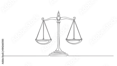 Simple clean horizontal line on pure white background for graphic design