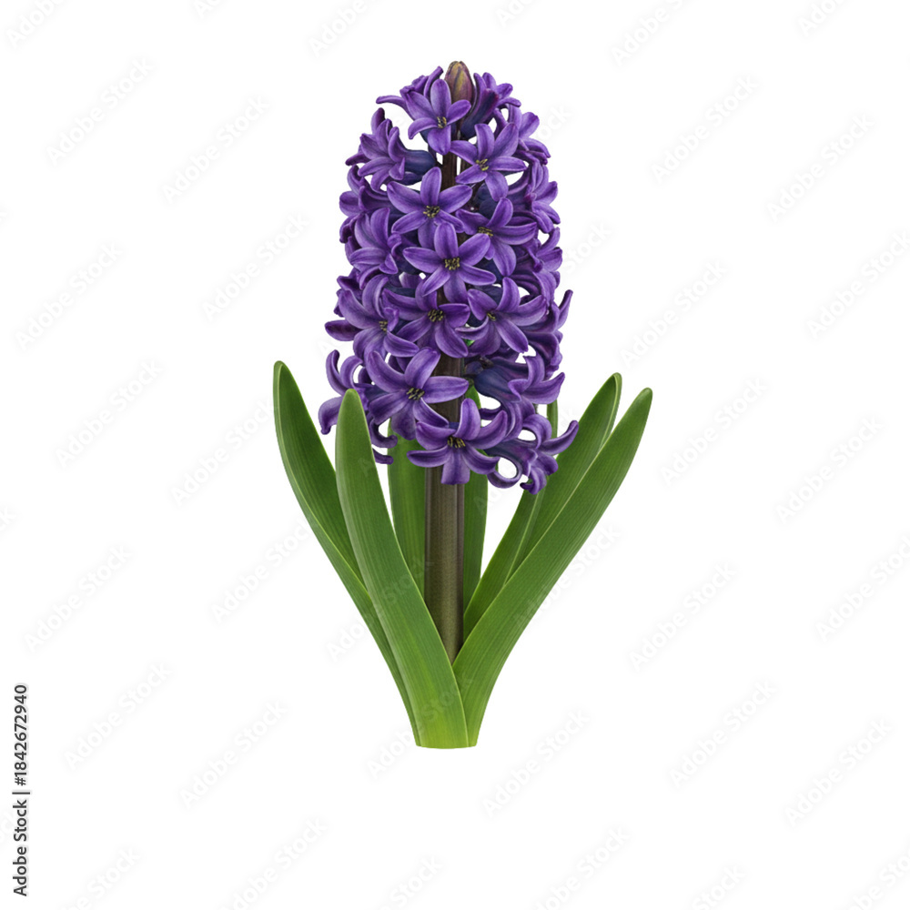 Fototapeta premium Hyacinth isolated on transparent or white background, png