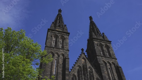Neogothic Basilica of Saint Peter and Paul Vysehrad.