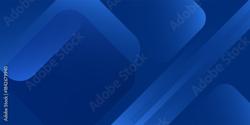 Abstract blue background with glowing geometric lines. Modern blue gradient square shape design. Futuristic technology concept. Suit for brochure, corporate, website, poster, banner,  eps 10