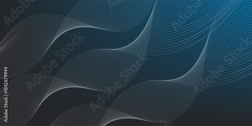 Futuristic colourful wire frame wave. abstract background with geometric lines.