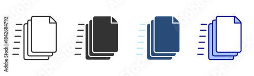 Send Icon Set. Designed In Multi Style