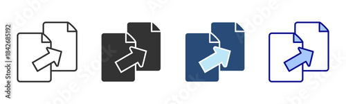 Export Icon Set. Designed In Multi Style