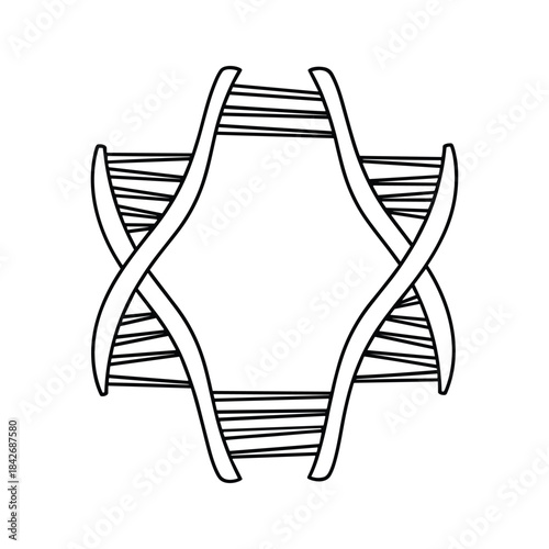 Dna double helix structure illustration