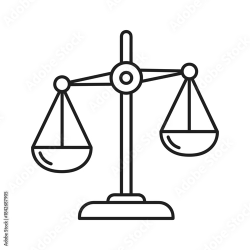 Balance scale icon representing justice and equality