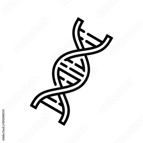 Dna double helix structure illustration