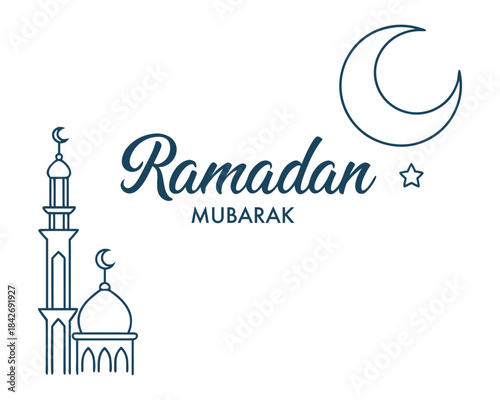 Ramadan Mubarak Greeting Card