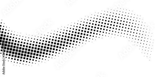 Dotted halftone gradient texture. Vanishing polka dot background. Repeating dots gradation pattern background. Black fading comic pop art