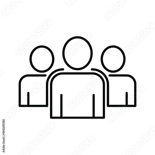 Group of people icon representing teamwork and collaboration