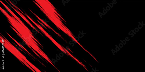 Abstract red grunge texture isolated on black background. Vektor