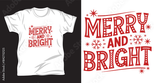 Christmas graphic vector t shirt design print.