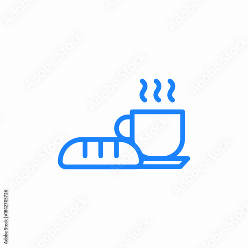 coffee snack icon sign vector
