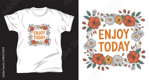 Flower graphic vector t shirt design print
