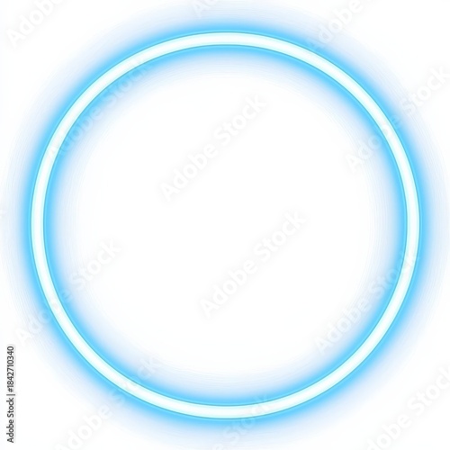 A stunning light blue circle frame perfect for various design projects.