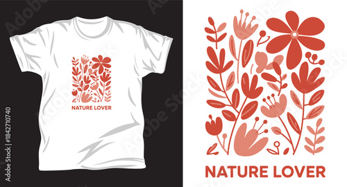 Flower graphic vector t shirt design print