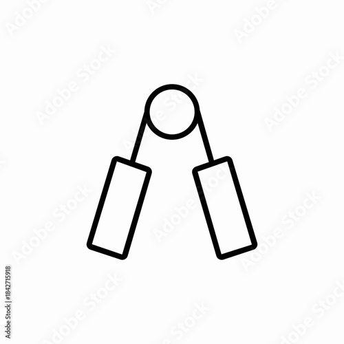 expander hand icon sign vector